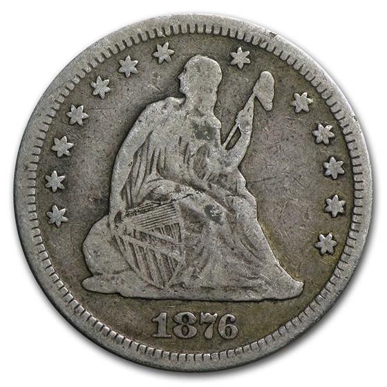1876 Liberty Seated Quarter Fine 1876 Liberty Seated Quarter Fine